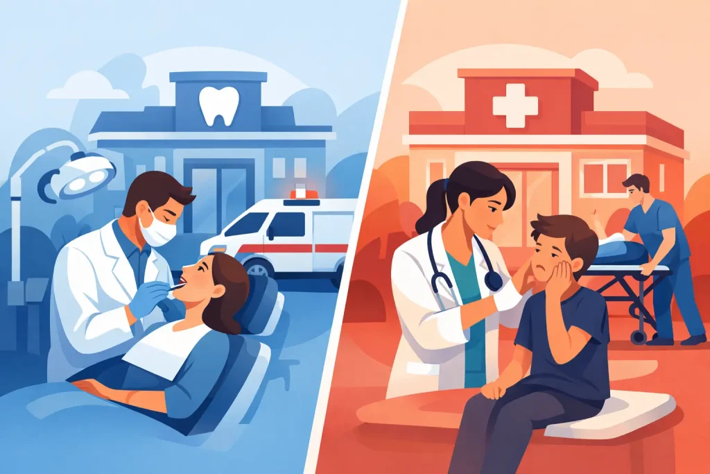 Emergency Dentist Versus Urgent Care: Which First?