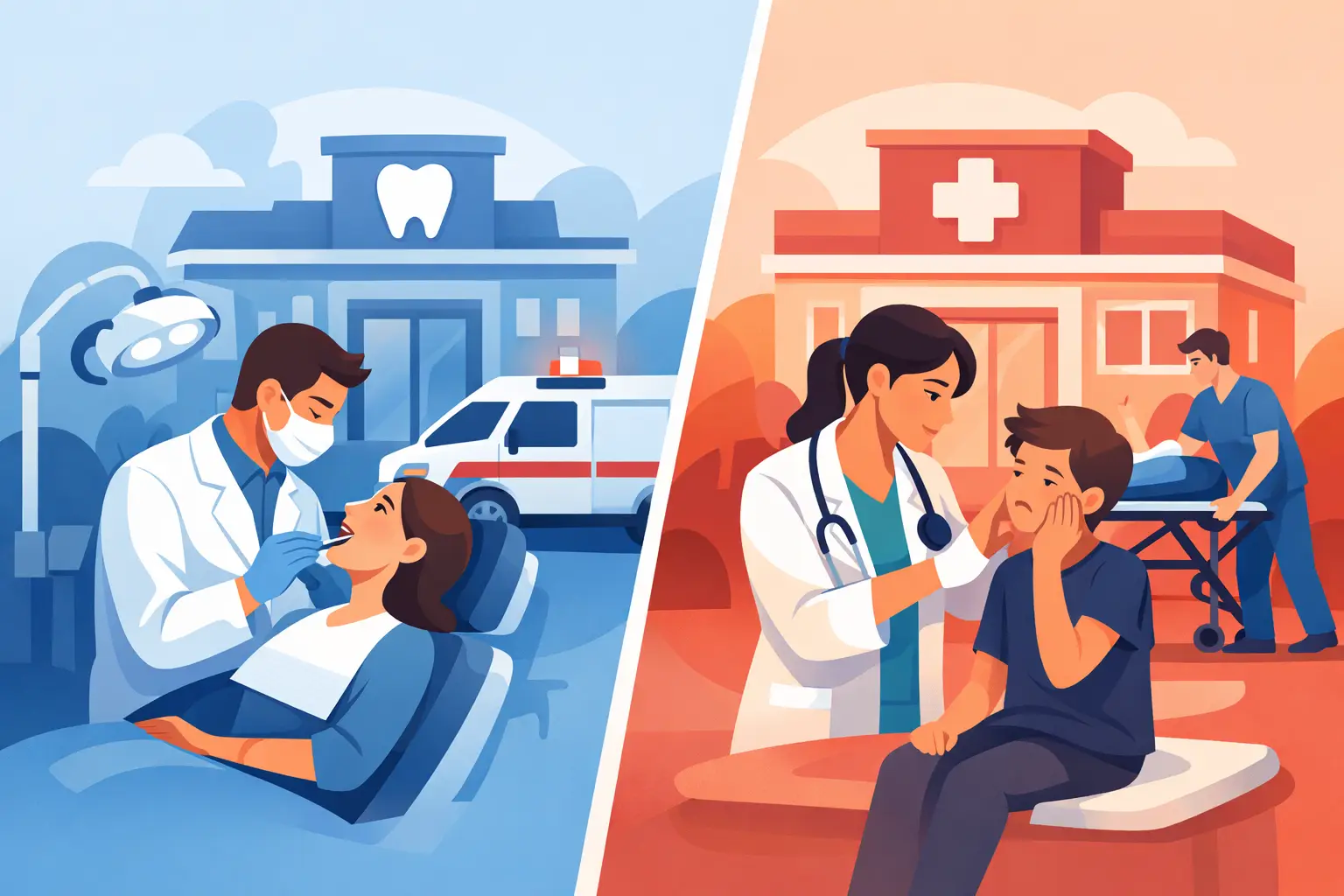 Emergency Dentist Versus Urgent Care: Which First?